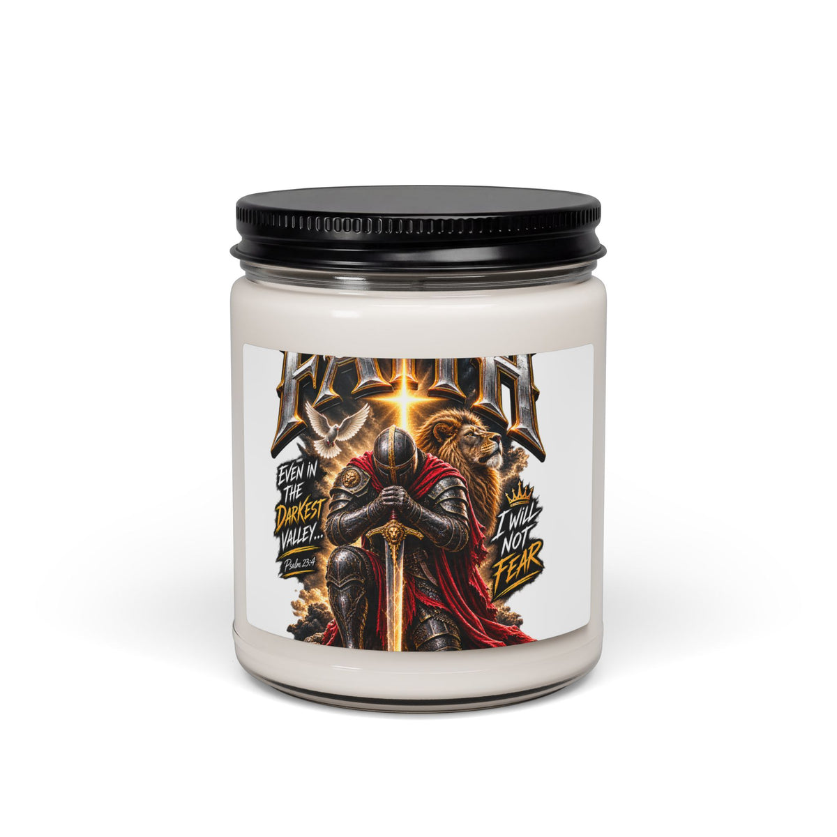 Faith Knight Prayer Scented Soy Candle | 9 oz Christian Gift