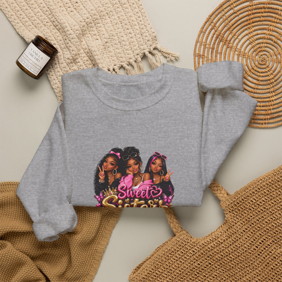 Sweet Sisters – Stylish Sisterhood Sweatshirt