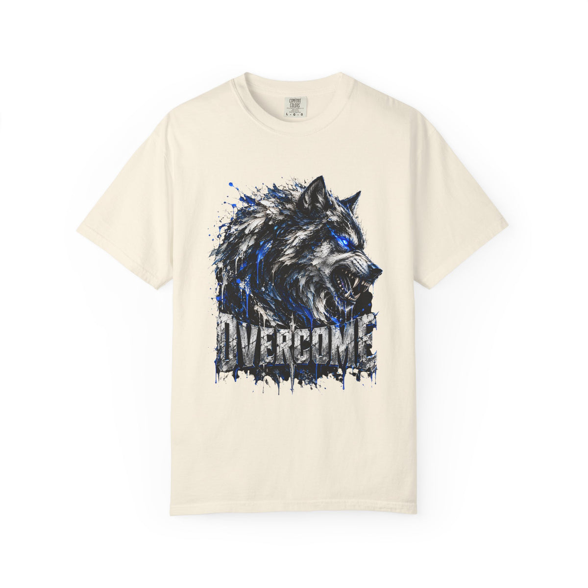 OVERCOME WOLF GRAPHIC T-SHIRT.