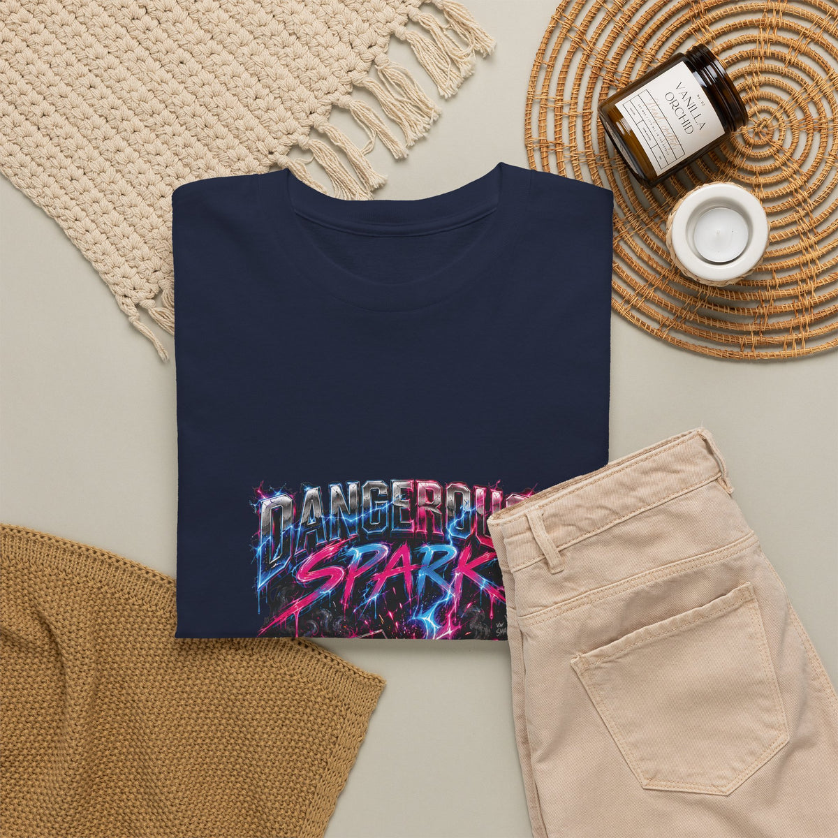Dangerous Spark Neon Graffiti T-Shirt | FAITHNOVAS