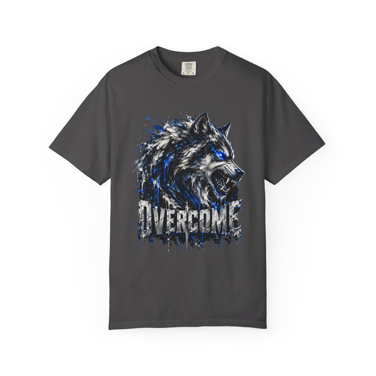 OVERCOME WOLF GRAPHIC T-SHIRT.