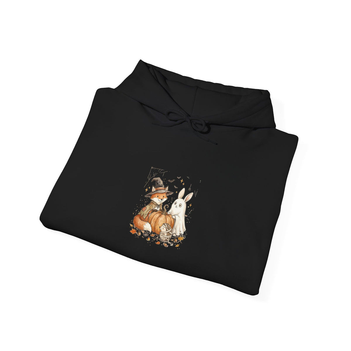 Woodland Animals & Pumpkin Hoodie | Cute Halloween Pullover