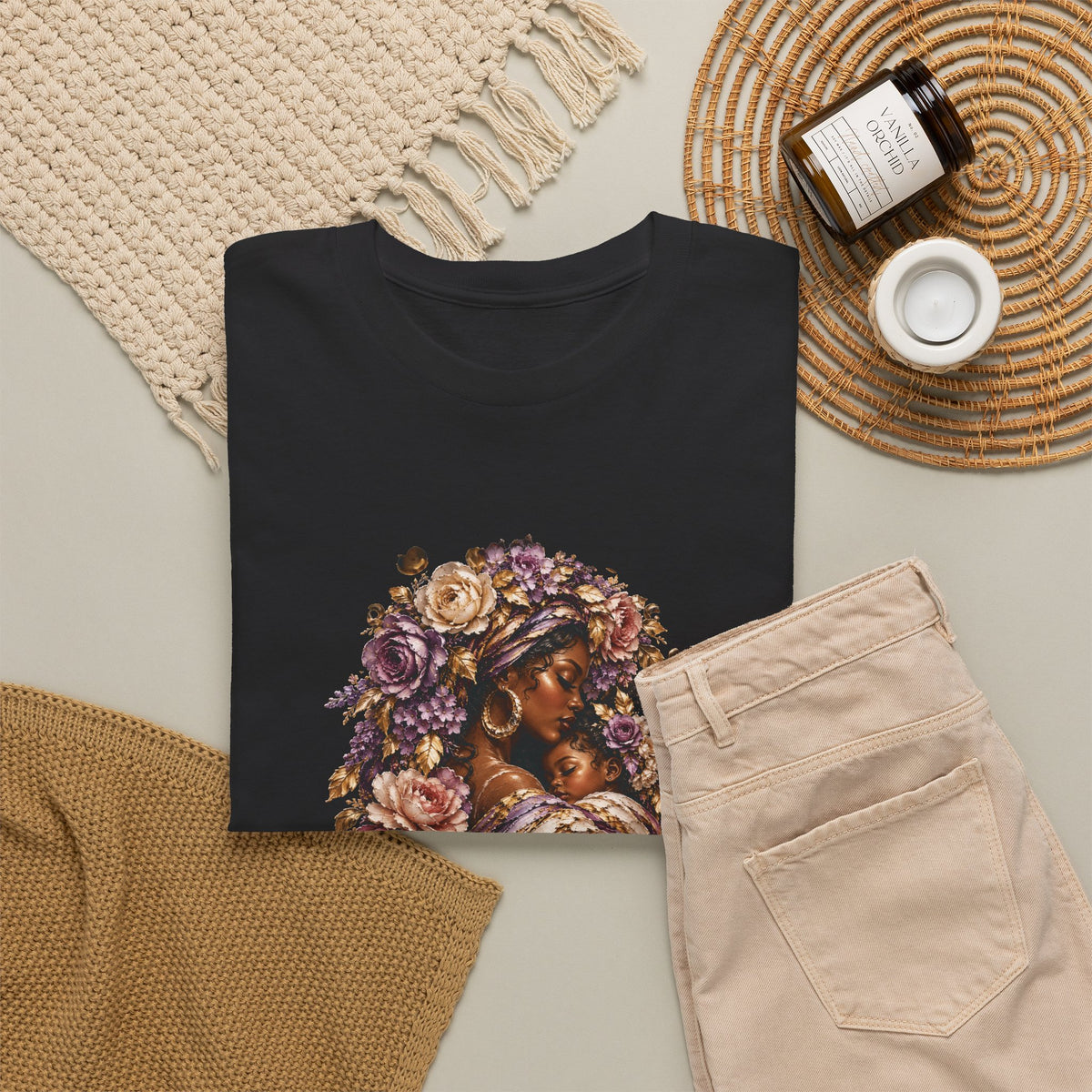 Mother & Child Floral T-Shirt — Matching Collection