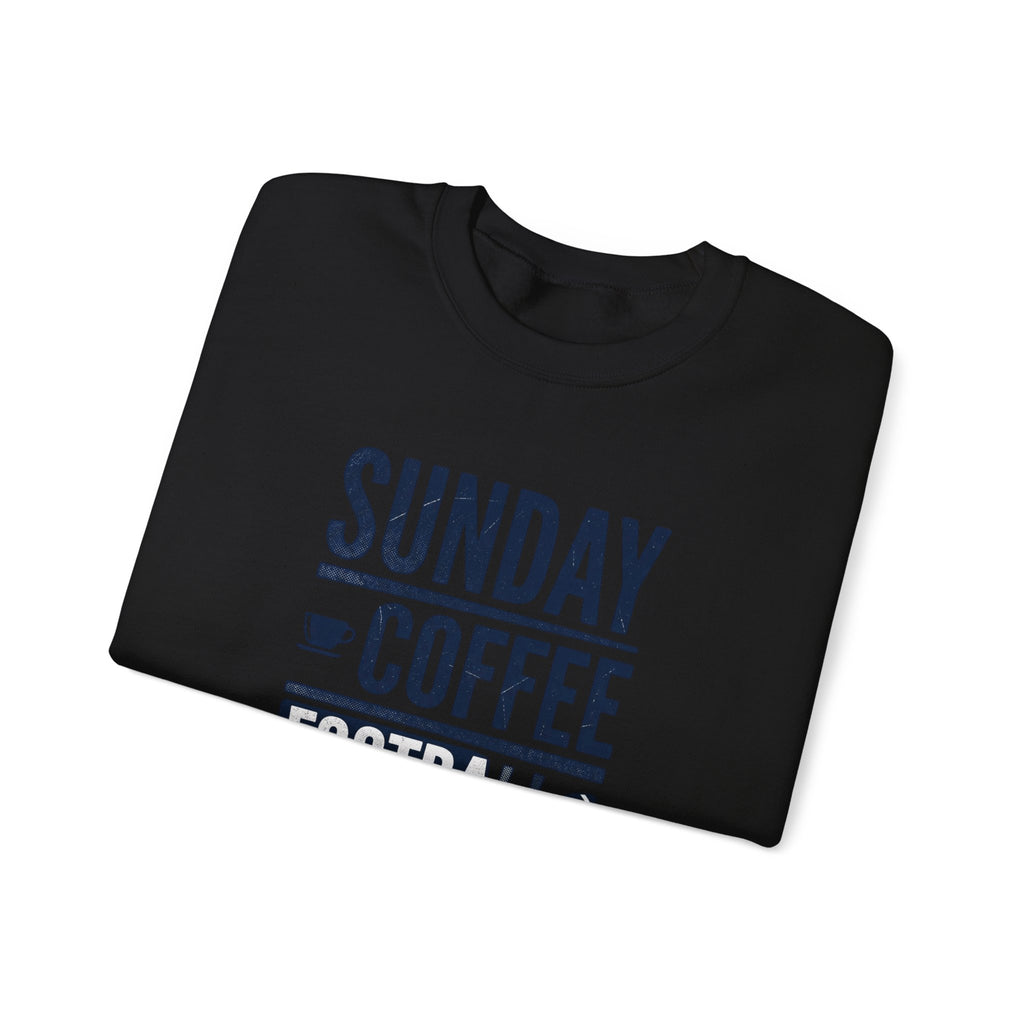 Sunday Coffee Football Repeat Sweatshirt | Navy Text Crewneck