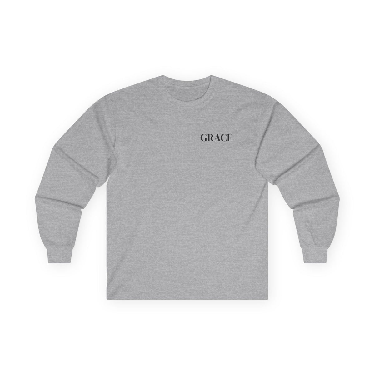 GRACE Long Sleeve T-Shirt | Minimal Faith-Inspired Unisex Tee