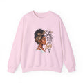 She Creates a Life She Loves Sweatshirt | Inspirational Woman Graphic Crewneck