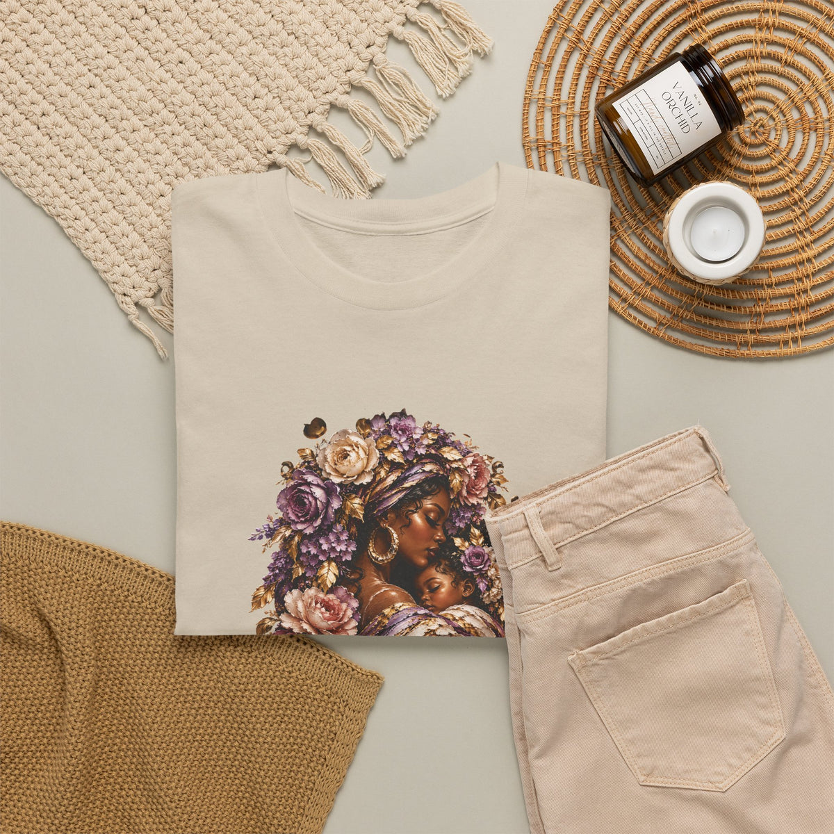 Mother & Child Floral T-Shirt — Matching Collection