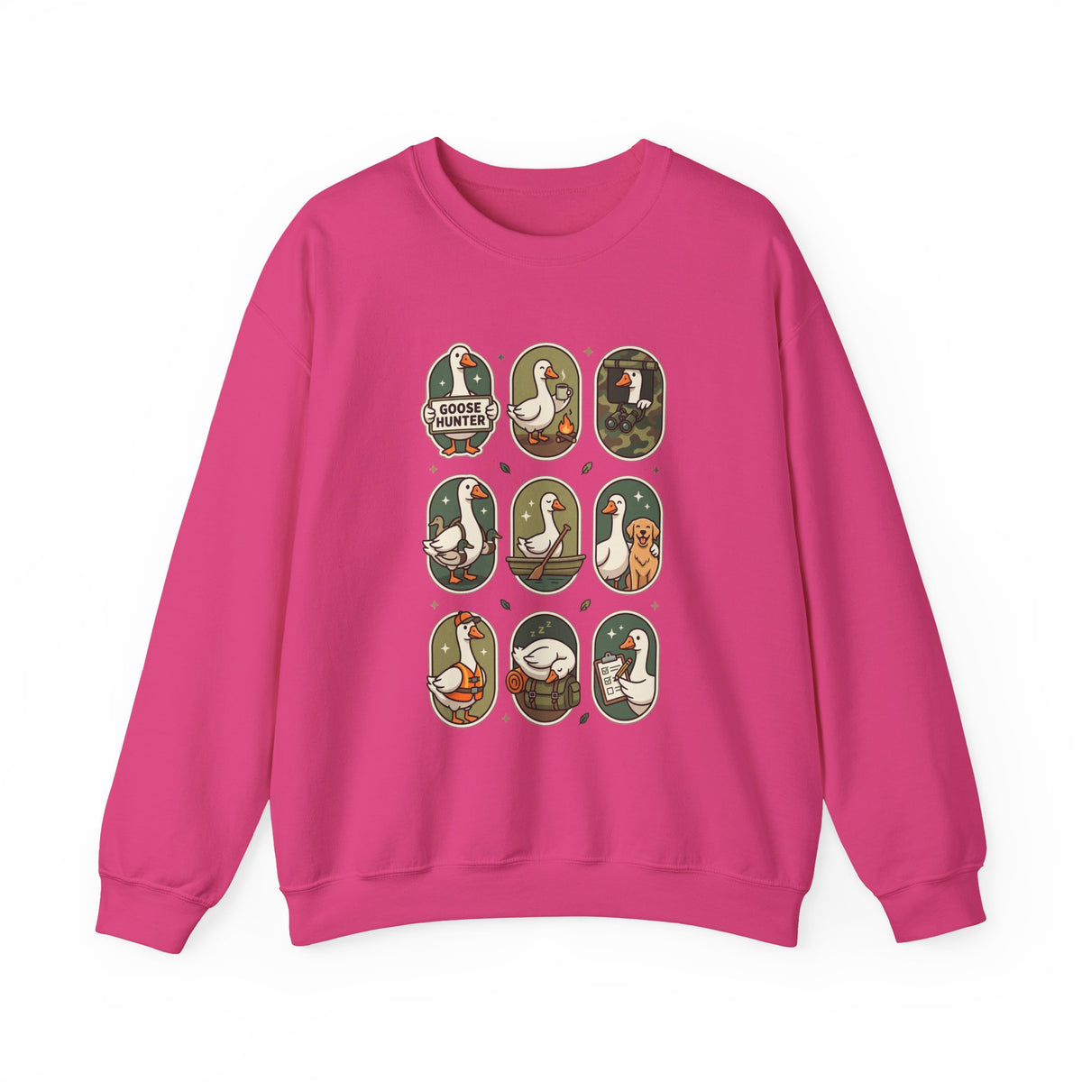 Vintage Goose Patch Illustrations Crewneck Sweatshirt | Duck Pond Graphic