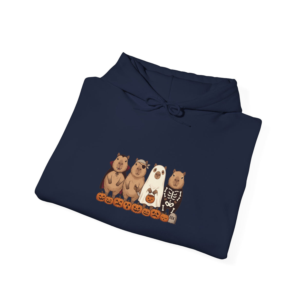 Halloween Bear Lineup Hoodie | Pumpkin Costume Pullover