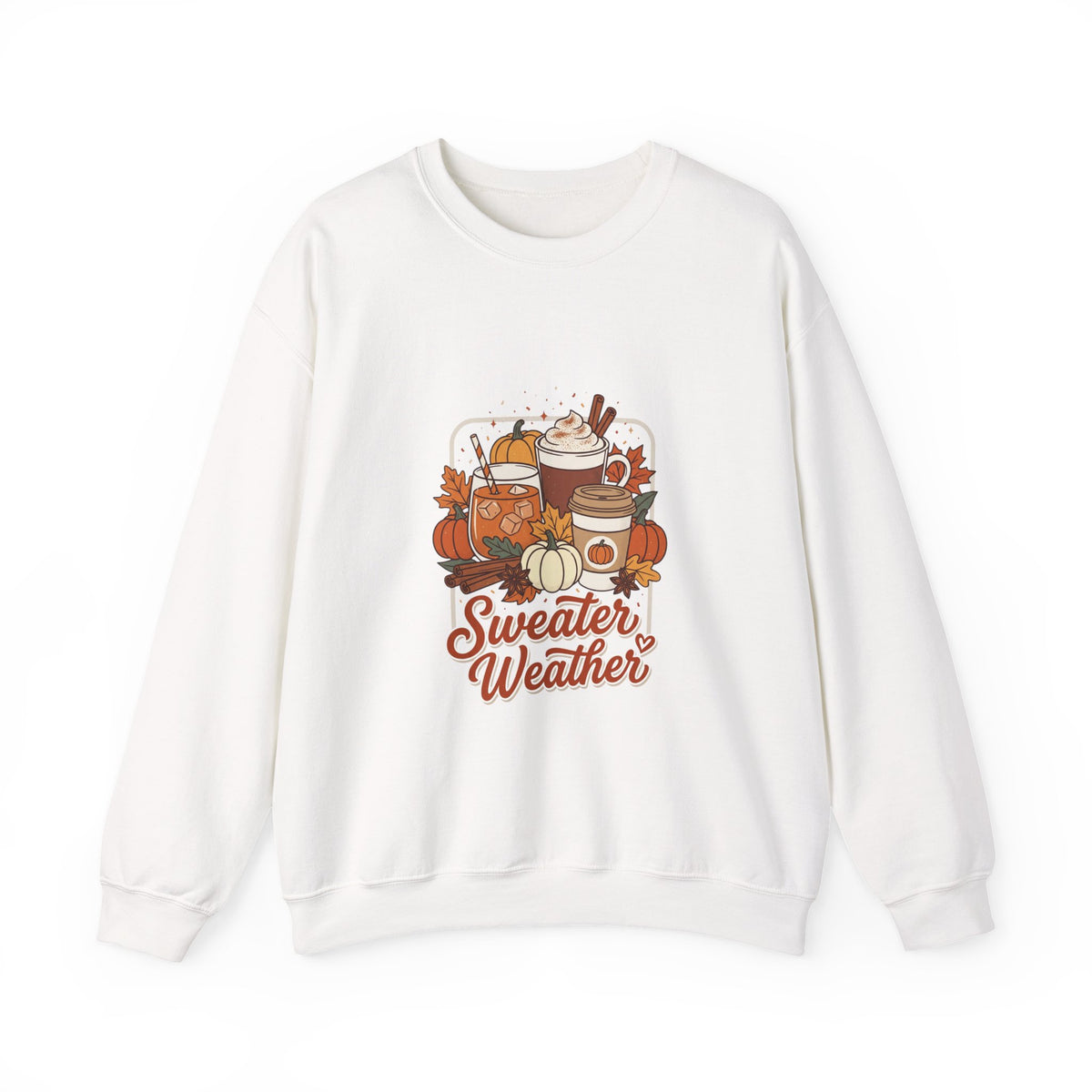 Sweater Weather Sweatshirt | Cozy Fall Drinks Crewneck