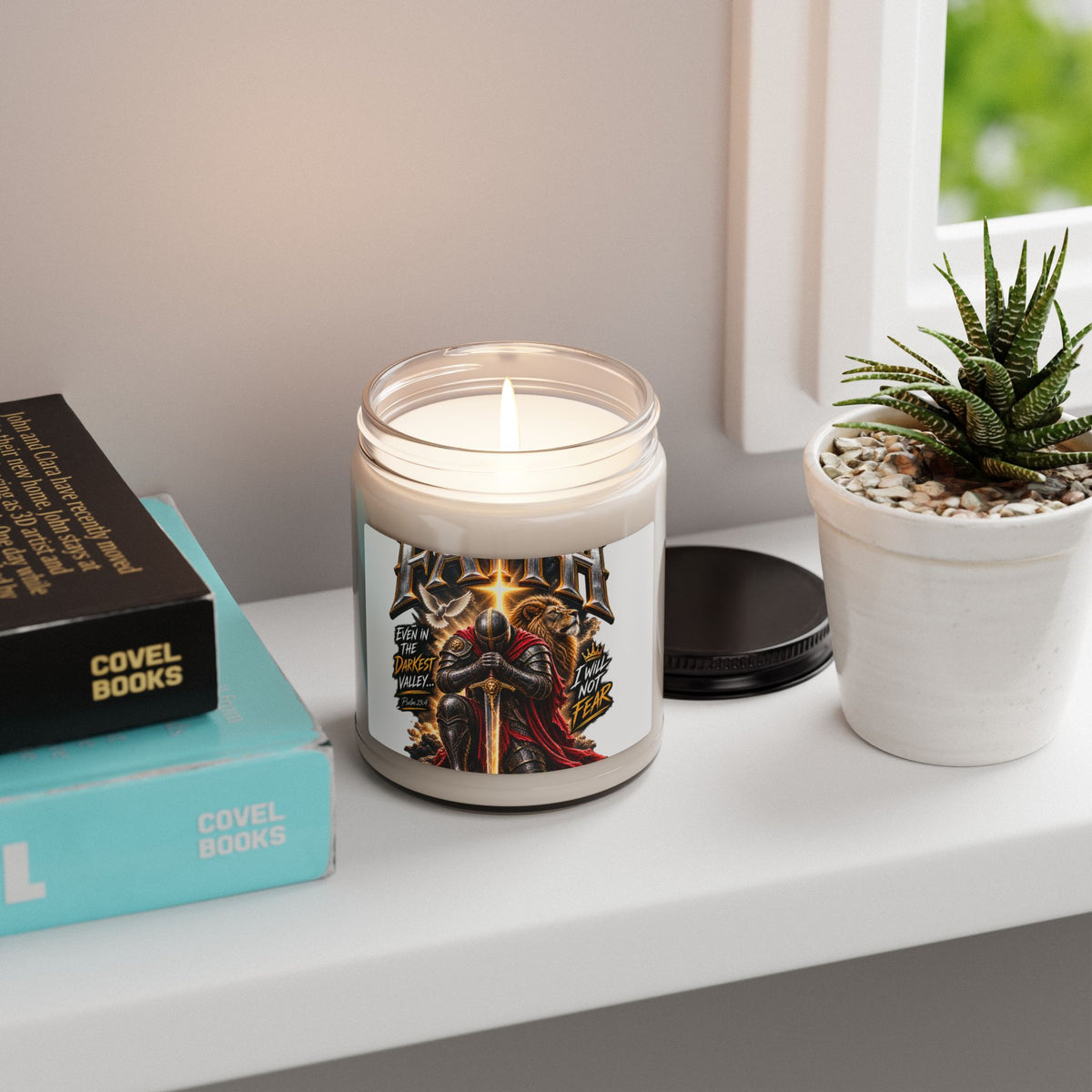 Faith Knight Prayer Scented Soy Candle | 9 oz Christian Gift