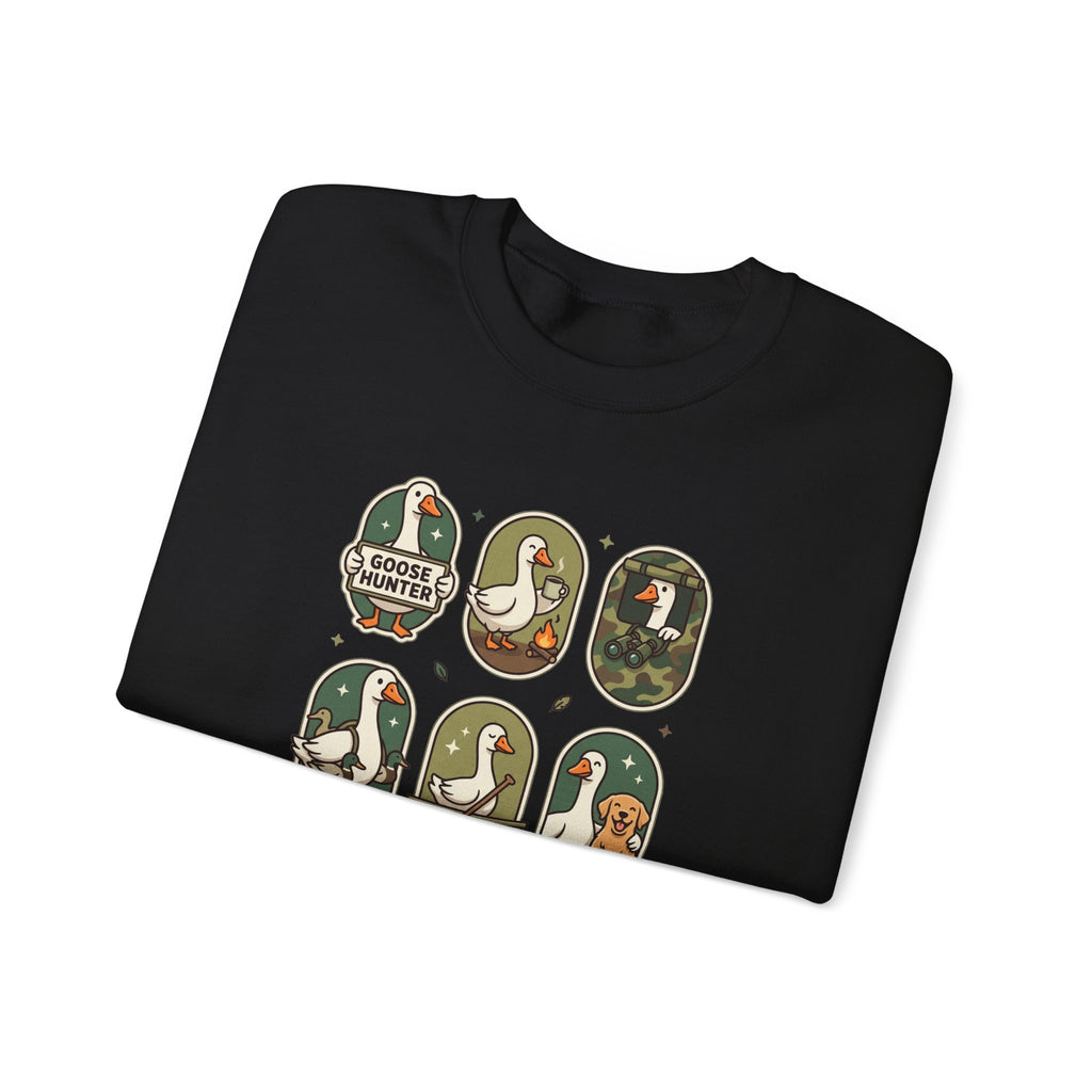 Vintage Goose Patch Illustrations Crewneck Sweatshirt | Duck Pond Graphic