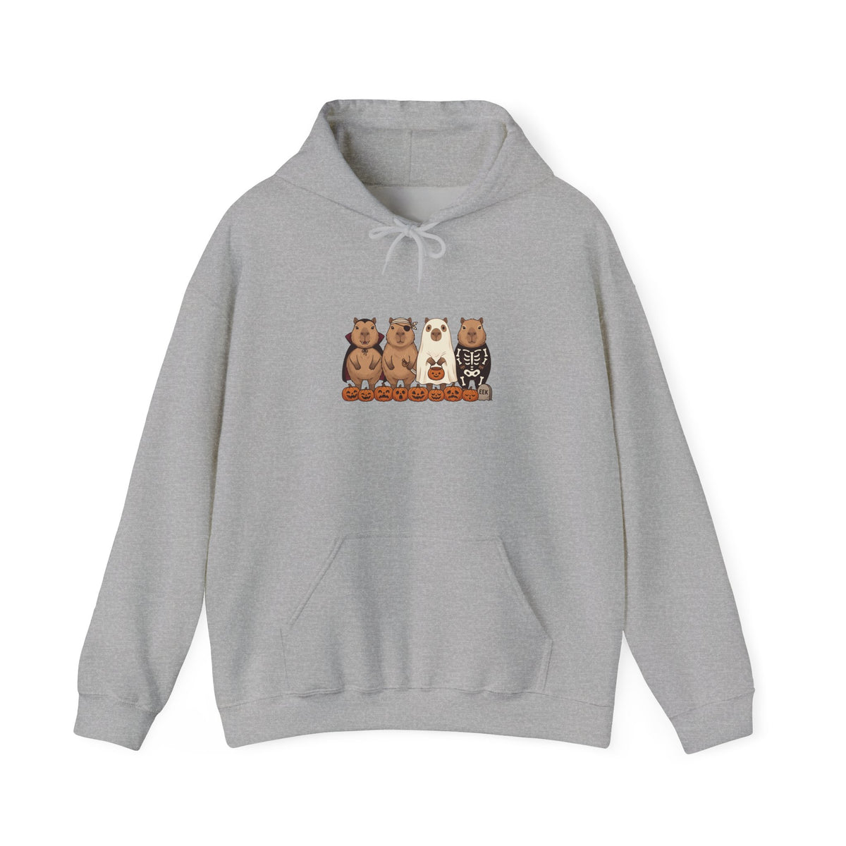 Halloween Bear Lineup Hoodie | Pumpkin Costume Pullover