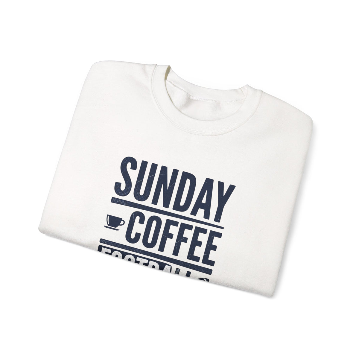 Sunday Coffee Football Repeat Sweatshirt | Navy Text Crewneck
