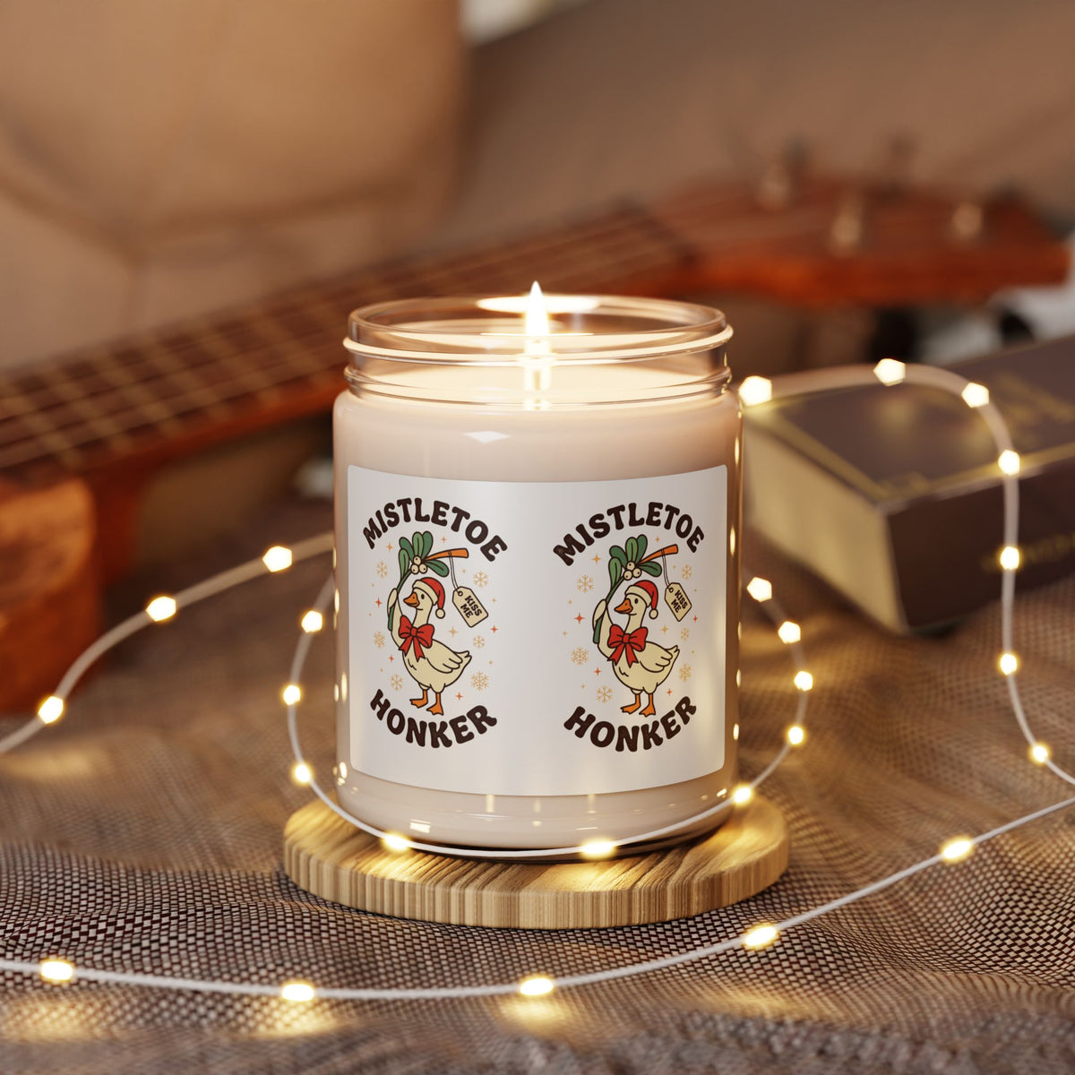 Mistletoe Honker Duck Candle, Scented Soy Candle 9oz | Holiday Christmas Candle