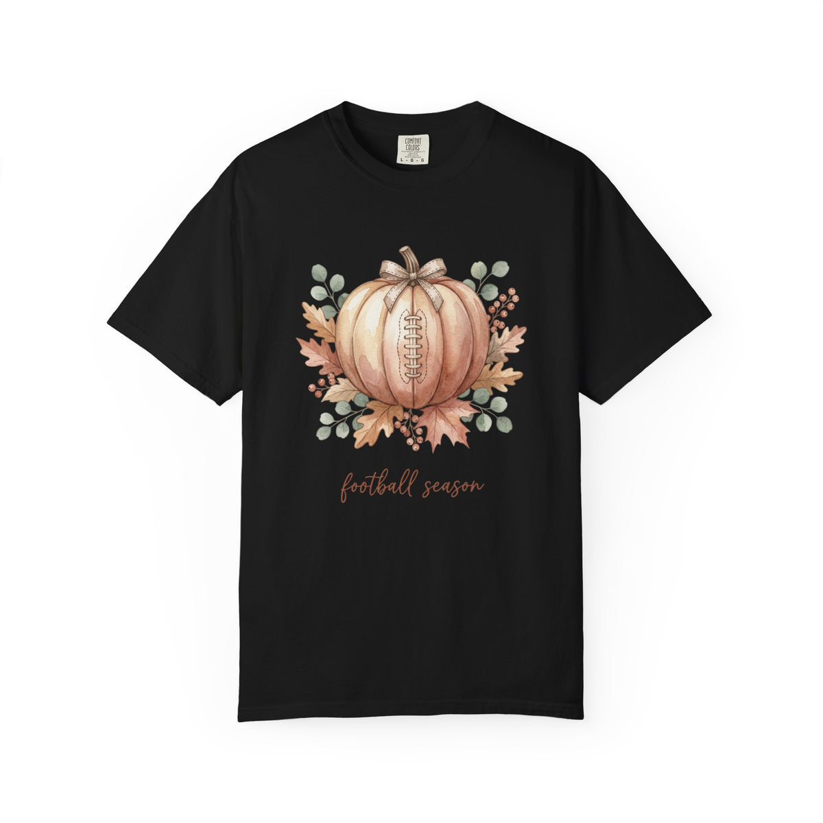 Football Season Pumpkin Graphic T-Shirt | Fall Football Lover Tee