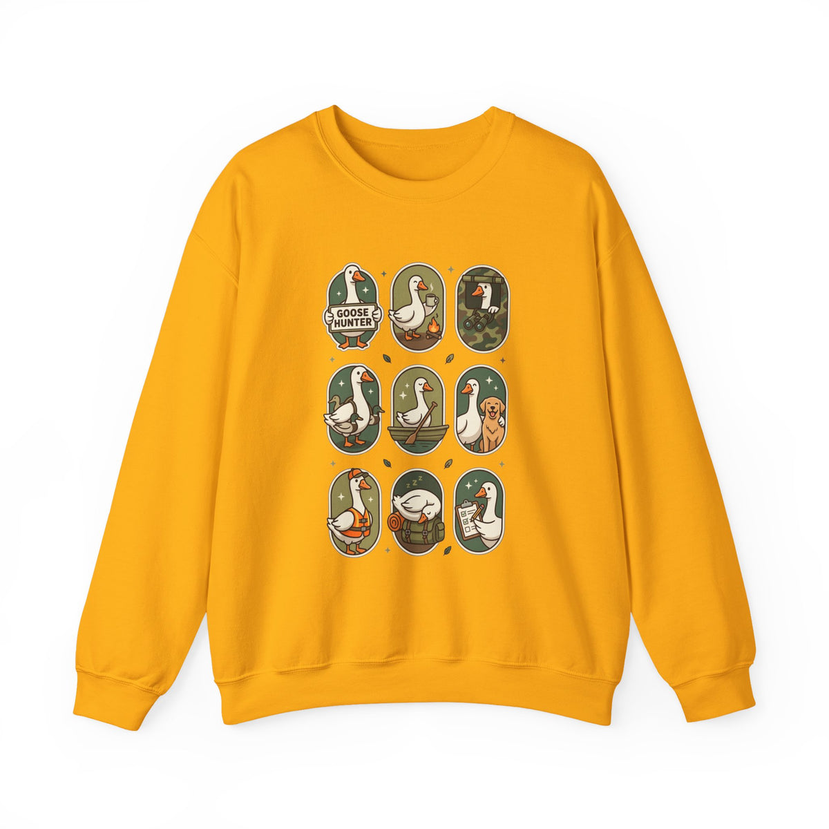 Vintage Goose Patch Illustrations Crewneck Sweatshirt | Duck Pond Graphic