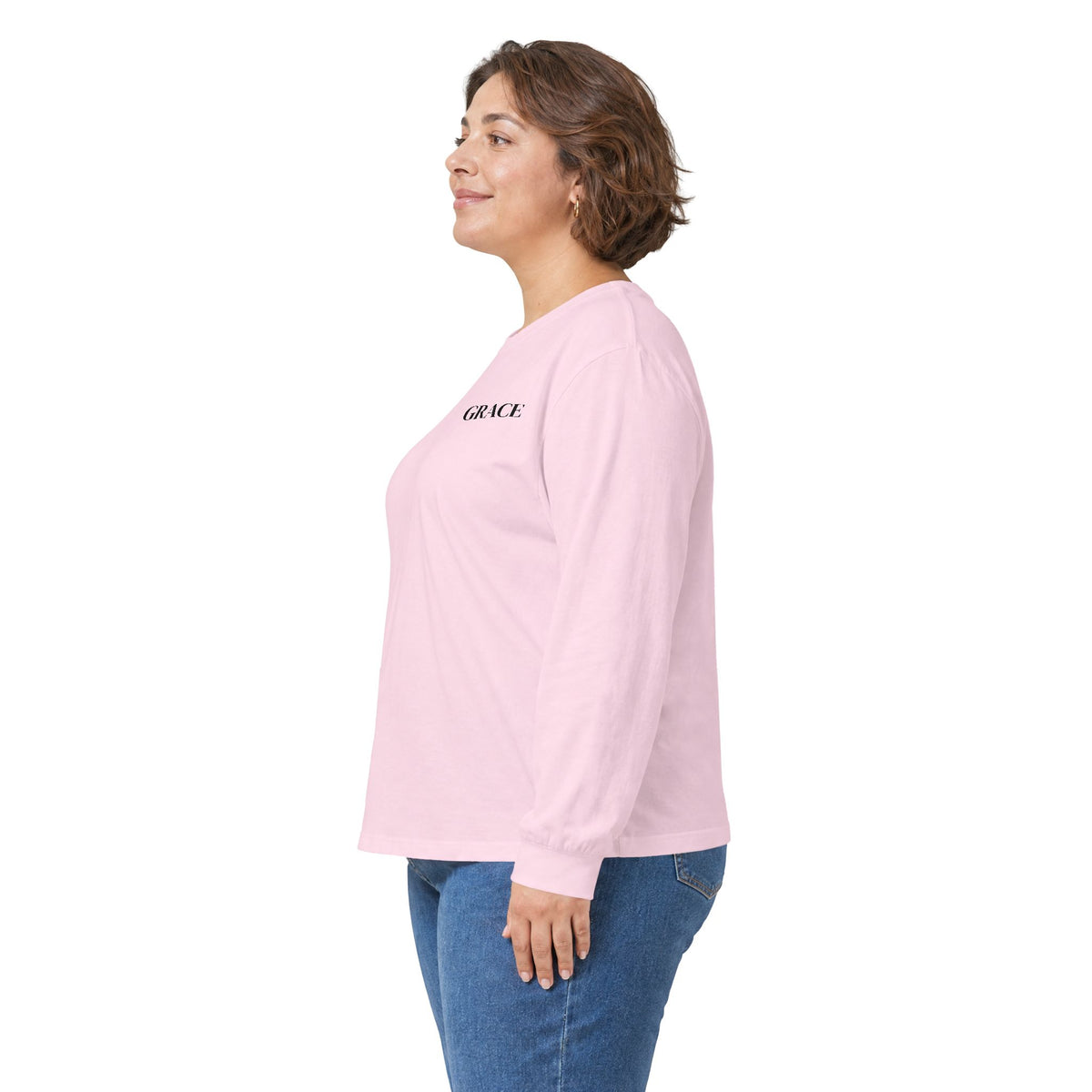GRACE Long Sleeve T-Shirt | Minimal Faith-Inspired Unisex Tee