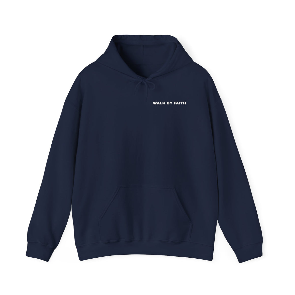 WALK BY FAITH Hoodie | Minimal Christian Quote Pullover