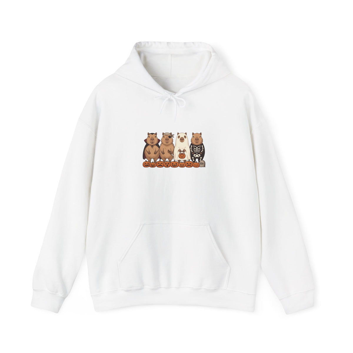 Halloween Bear Lineup Hoodie | Pumpkin Costume Pullover