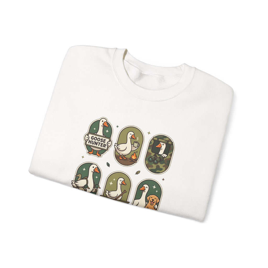Vintage Goose Patch Illustrations Crewneck Sweatshirt | Duck Pond Graphic