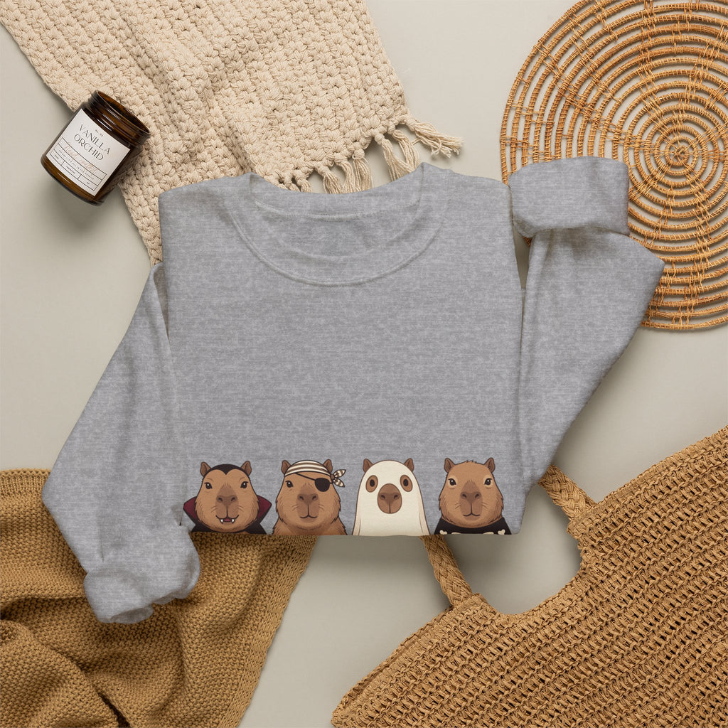 Halloween Bear Lineup Sweatshirt | Pumpkin Costume Crewneck