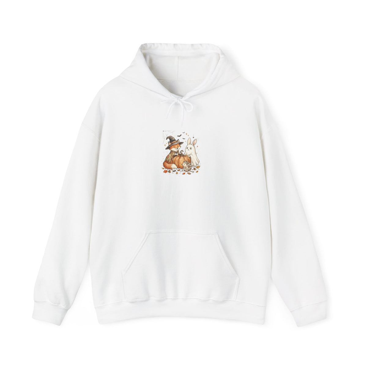 Woodland Animals & Pumpkin Hoodie | Cute Halloween Pullover