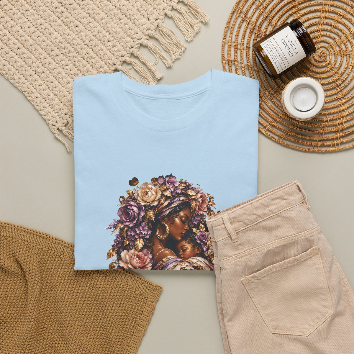Mother & Child Floral T-Shirt — Matching Collection