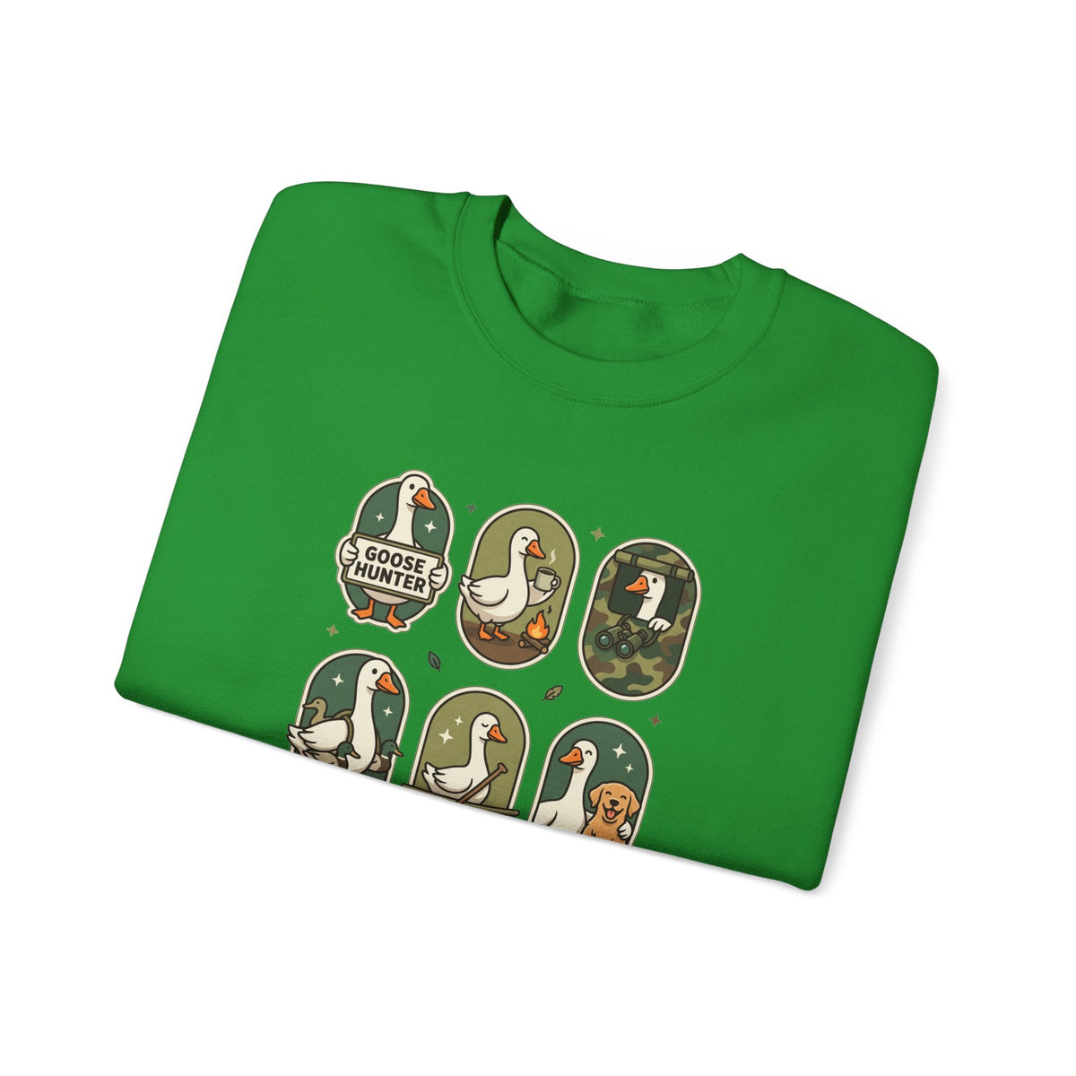 Vintage Goose Patch Illustrations Crewneck Sweatshirt | Duck Pond Graphic