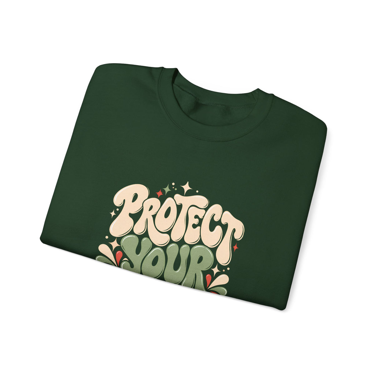 Protect Your Peace Sweatshirt | Retro Positive Quote Unisex Crewneck