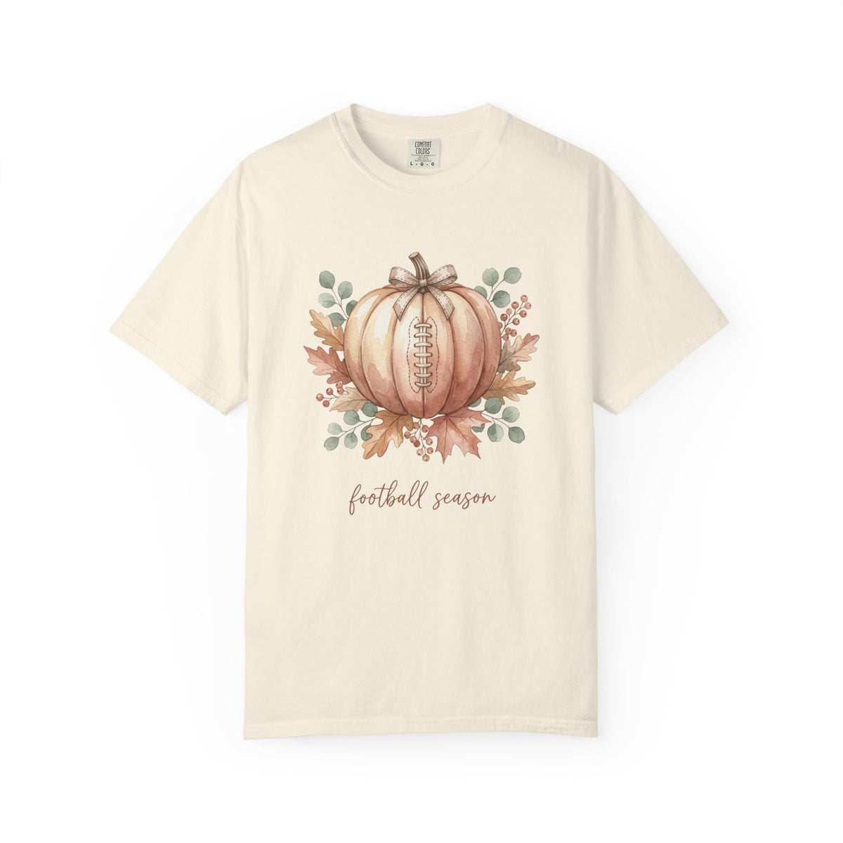 Football Season Pumpkin Graphic T-Shirt | Fall Football Lover Tee
